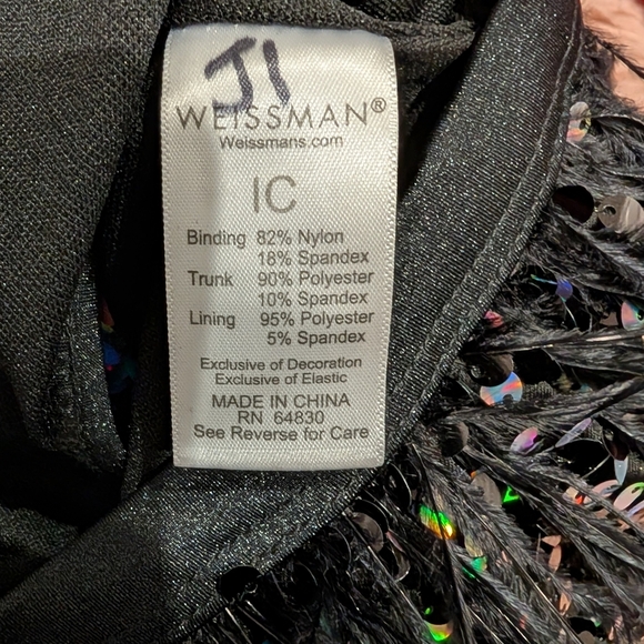 Weissman Black Sequin Performance Costume - Picture 3 of 5